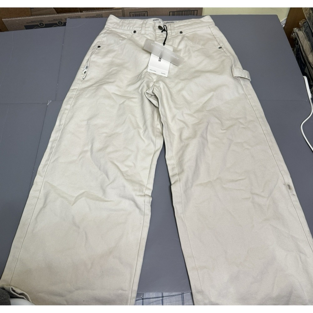 EME Studios 34 (30x27) Wide Leg Baggy Carpenter Jeans Jacques Sand Beige